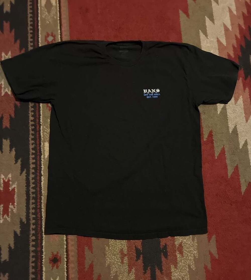 Vans Classic Fit T-Shirt Size X-Large Black Graphic Print Off The Wall